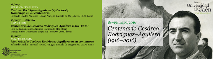 Cartel exposición cenentenario de Cesáreo Rodríguez-Aguilera